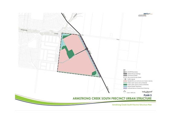 Armstrong Creek South Precinct Urban Structure - Plan 3