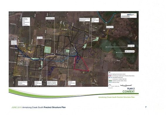 Armstrong Creek South Precinct Context Plan - Plan 2