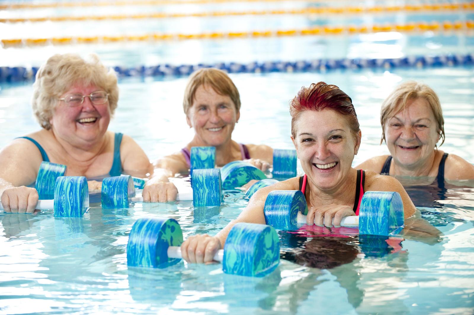 Aqua aerobics ladies
