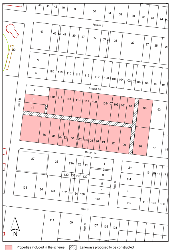 Prospect Road Laneways Intention to Declare