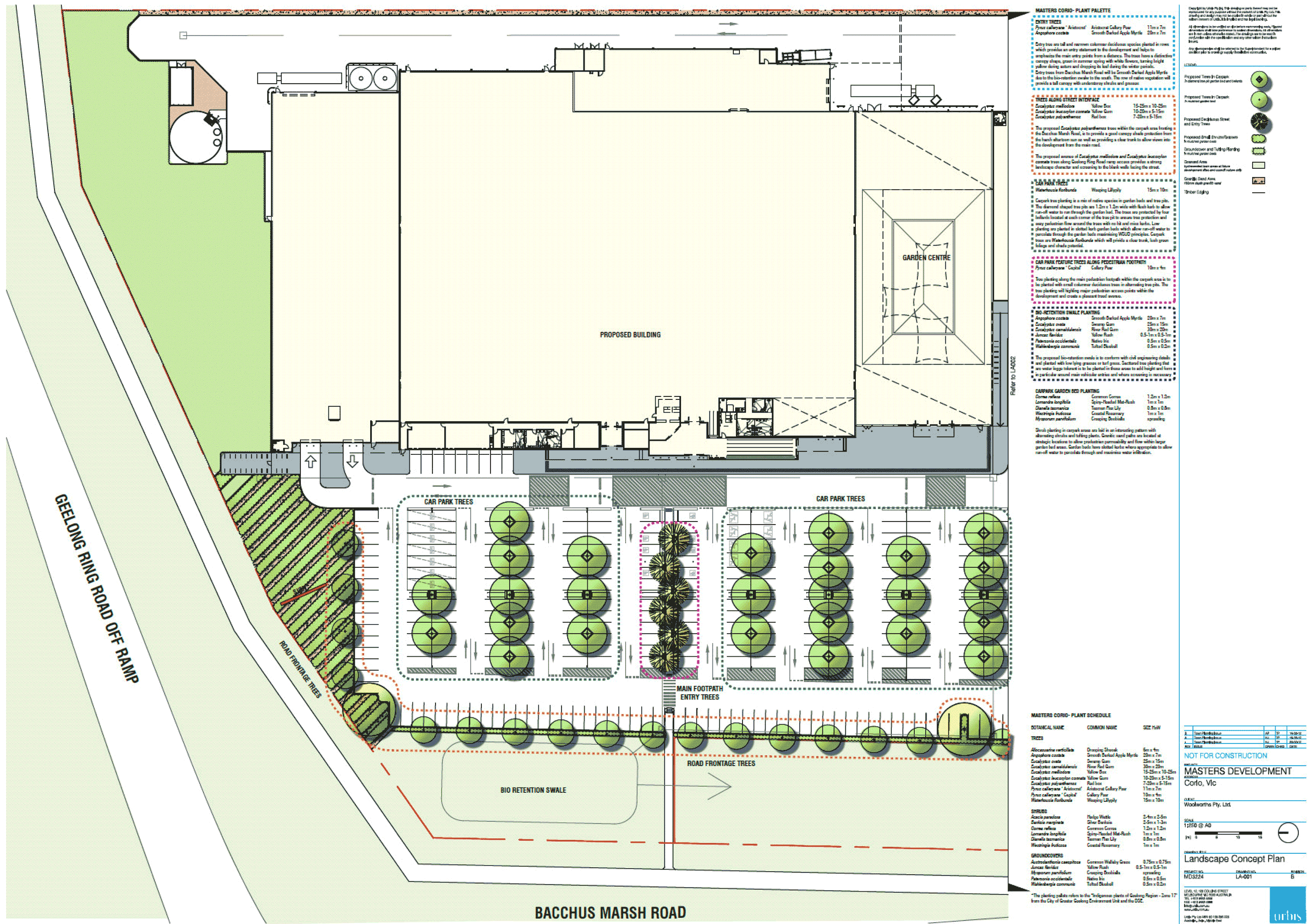 rep2.gif Proposed Site Plan, Elevations and Landscape Plan – Masters Store - page 3