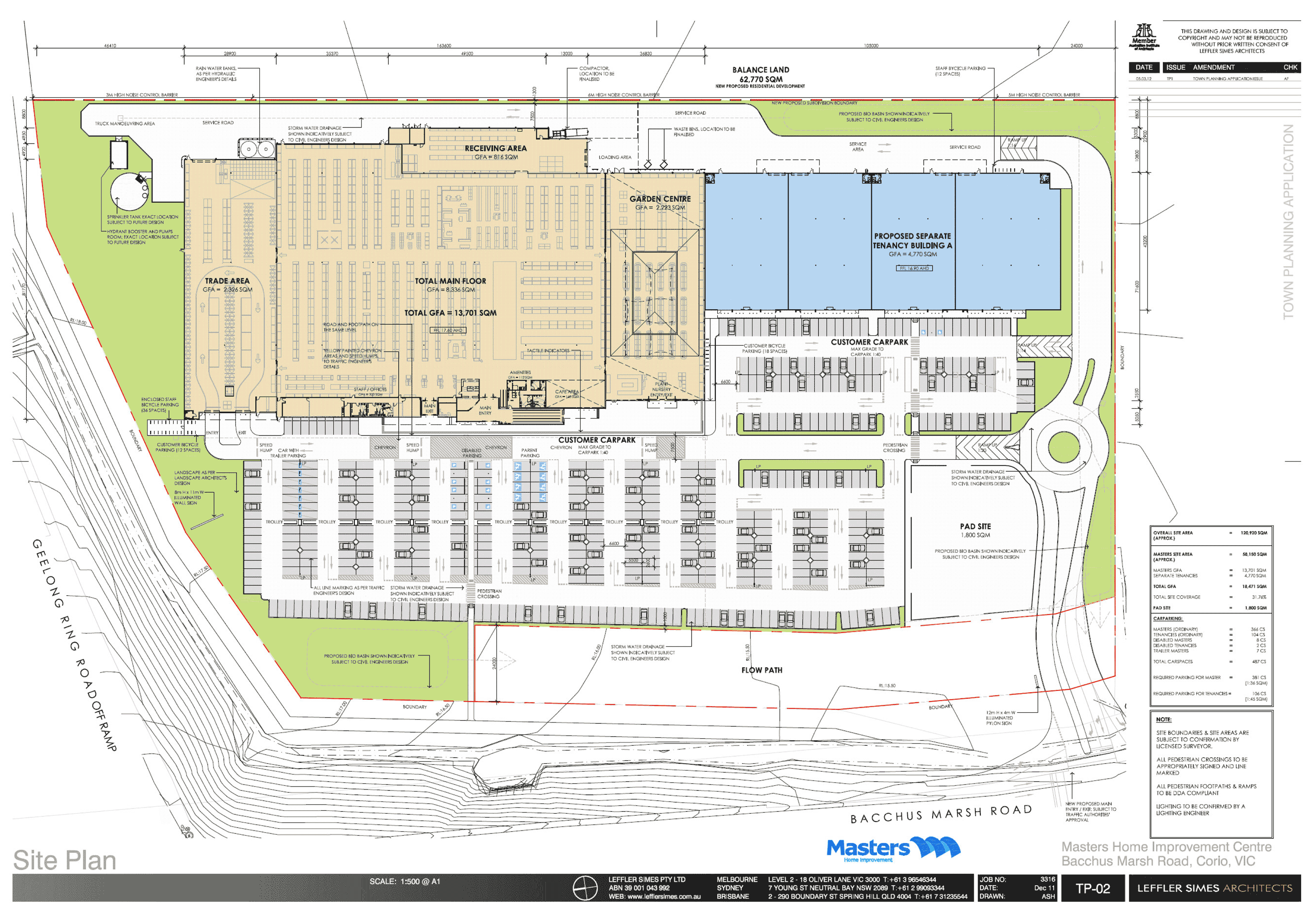 rep2.gif Proposed Site Plan, Elevations and Landscape Plan – Masters Store