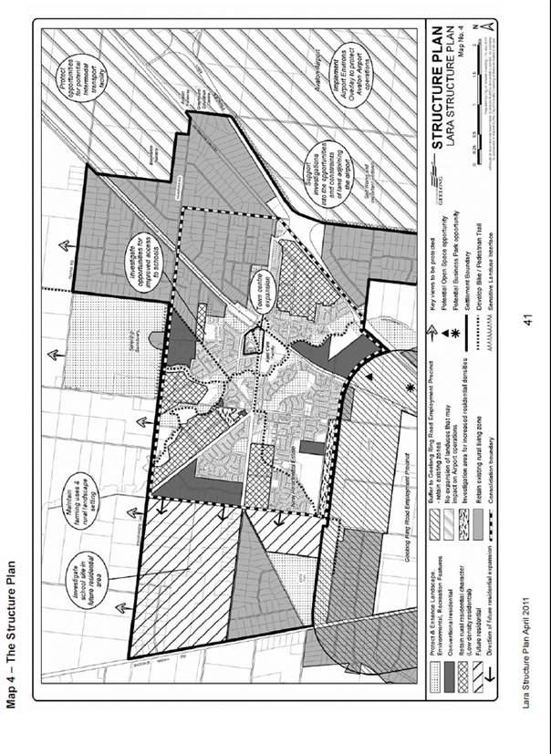 Map 4 - The Structure Plan (Grey scale plan)