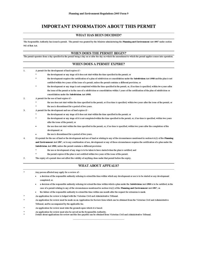 Updated draft Planning Permit - page 7