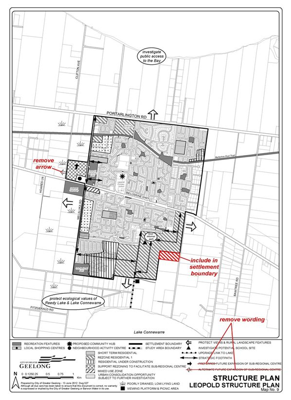 Leopold Structure Plan - Panel recommended changes to Leopold Structure Plan map