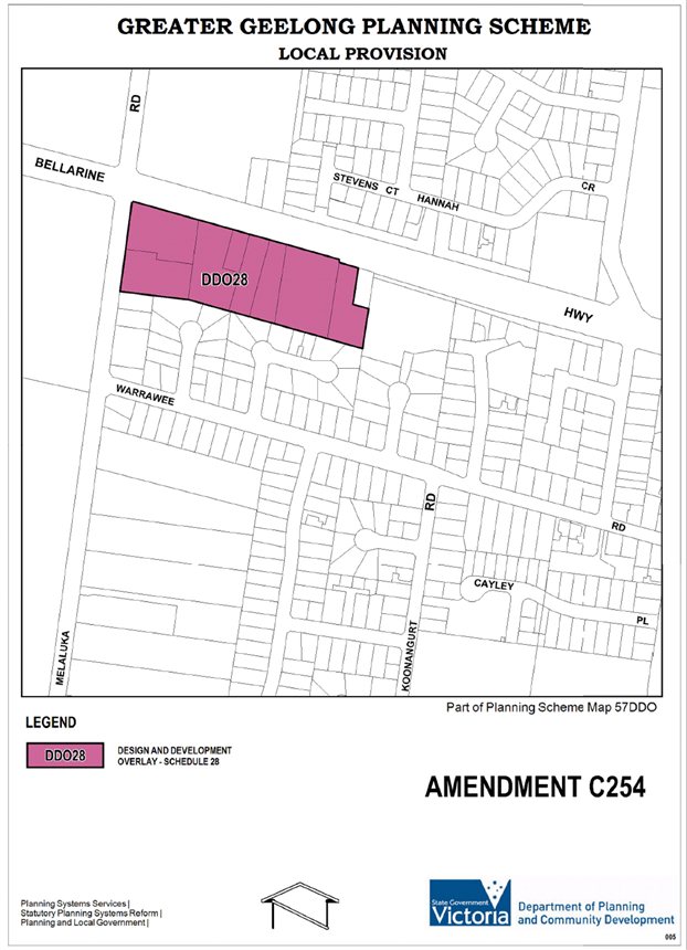 Amendment C254 - Local Provision DDO28: Design and Development Overlay - Secdule 28 (Map 57DDO)