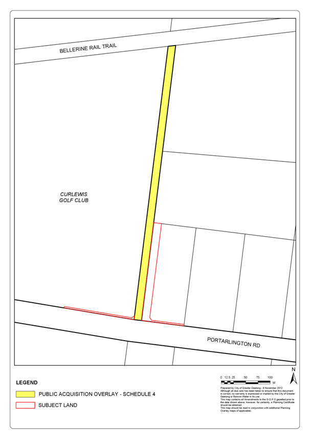 Proposed PAO4 in red outline (existing PAO4 shown in yellow)