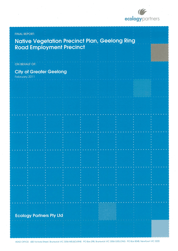 GREP  Native Vegetation Precinct Plan