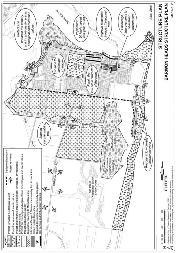 Barwon Heads Structure Plan map