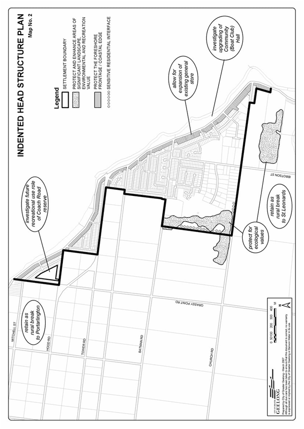 Indented Head Structure Plan map