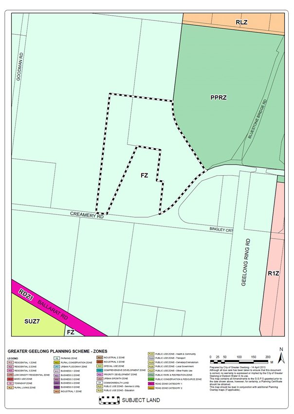 Location fo Subject Site and Existing Zoning