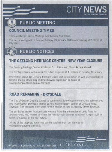 130312-minutes-10.jpg PUBLIC NOTICE: ROAD RENAMING – DRYSDALE