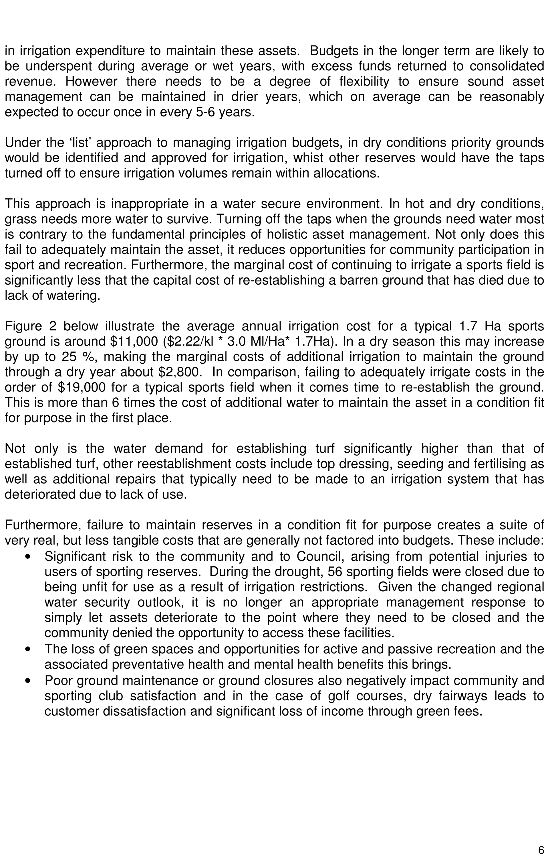 Irrigation Management Discussion Paper - Page 6