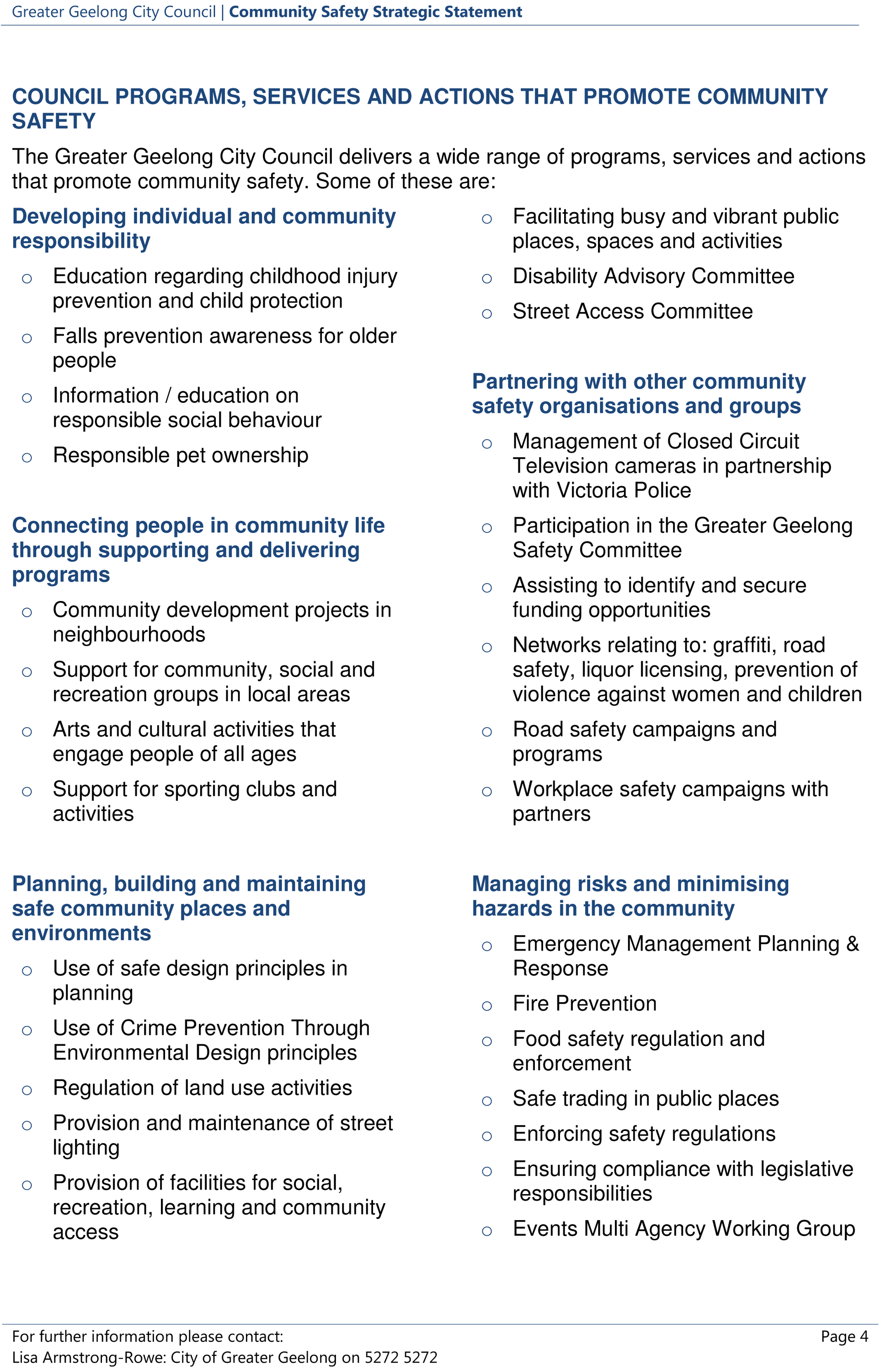Community Safety Strategic Statement - Page 4