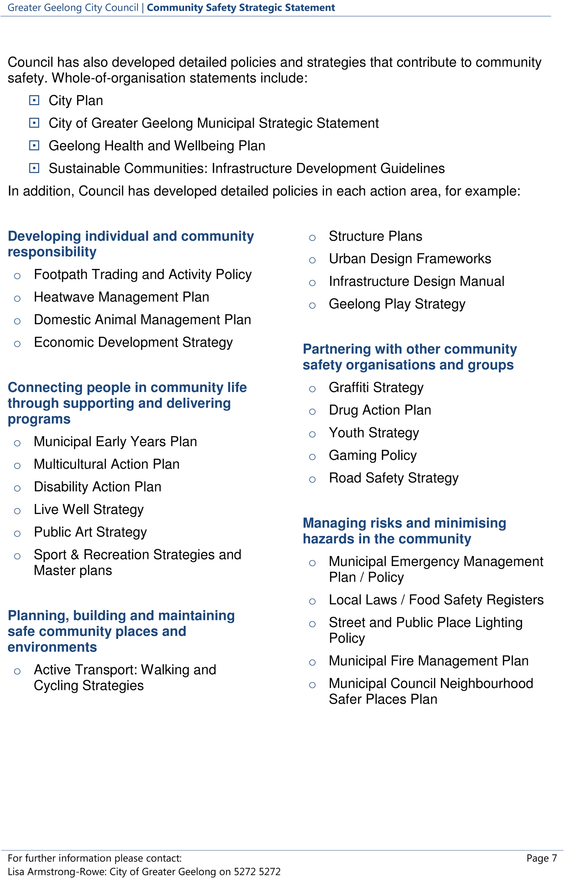 Community Safety Strategic Statement - Page 7
