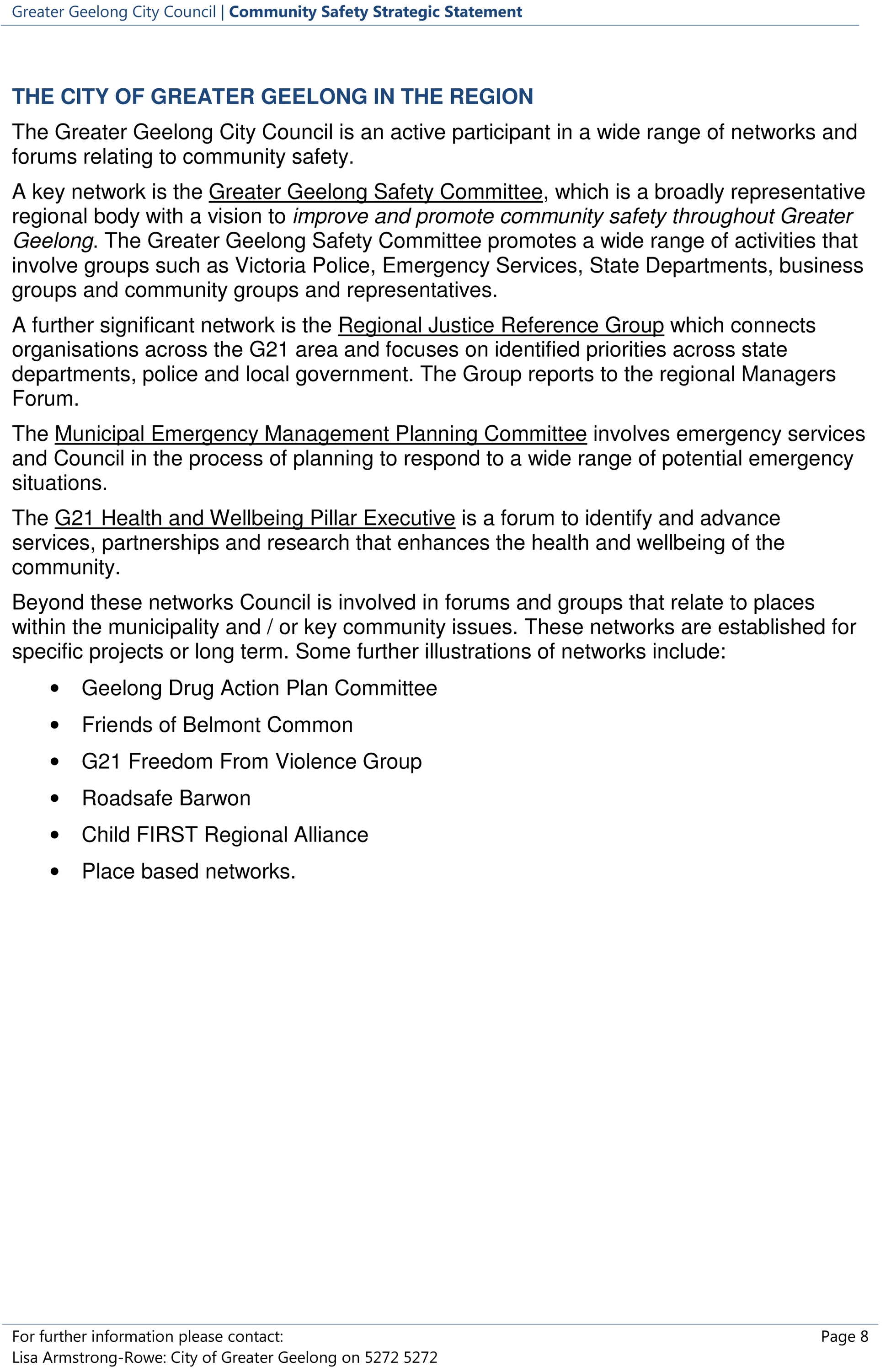 Community Safety Strategic Statement - Page 8