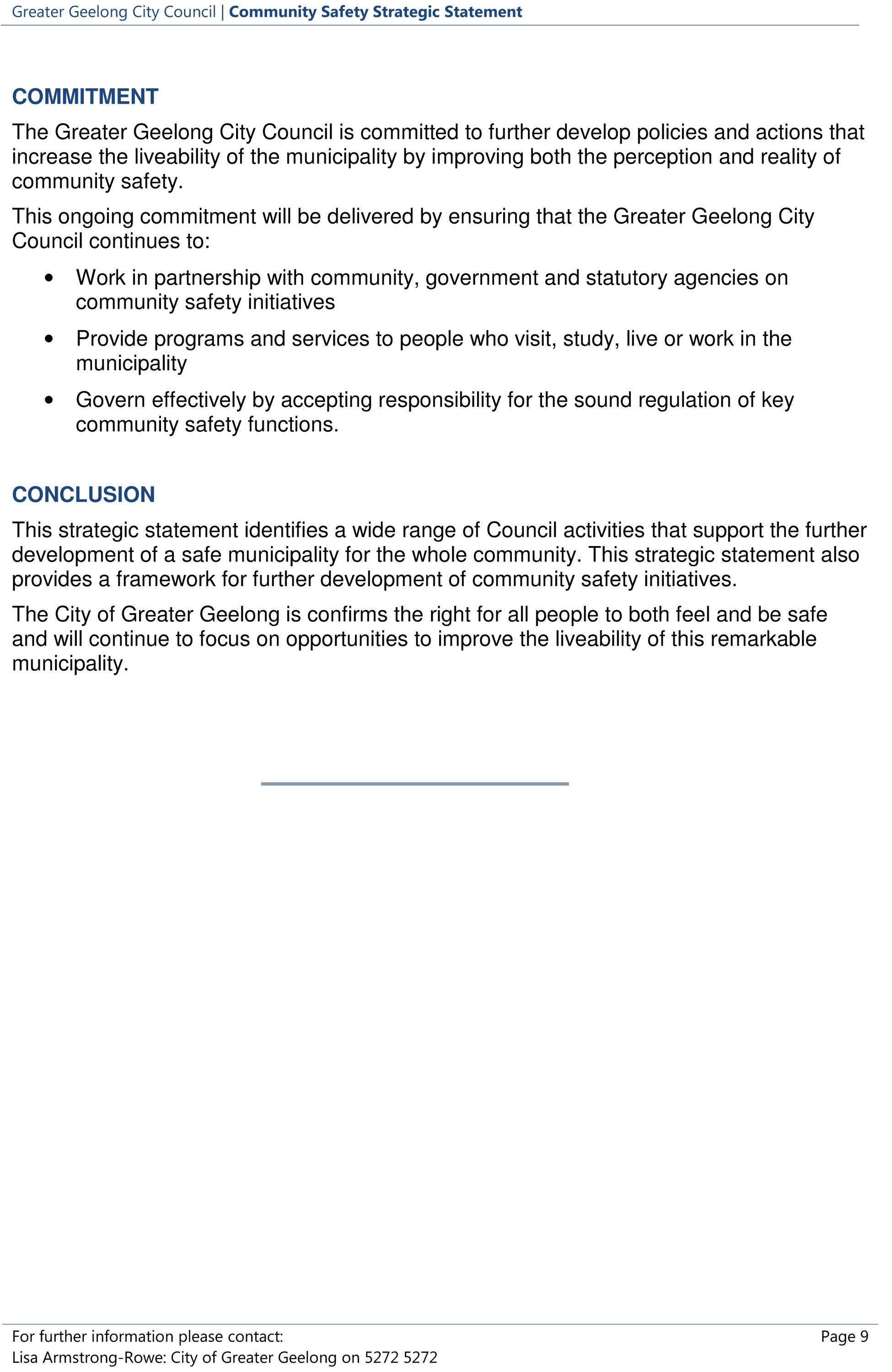 Community Safety Strategic Statement - Page 9