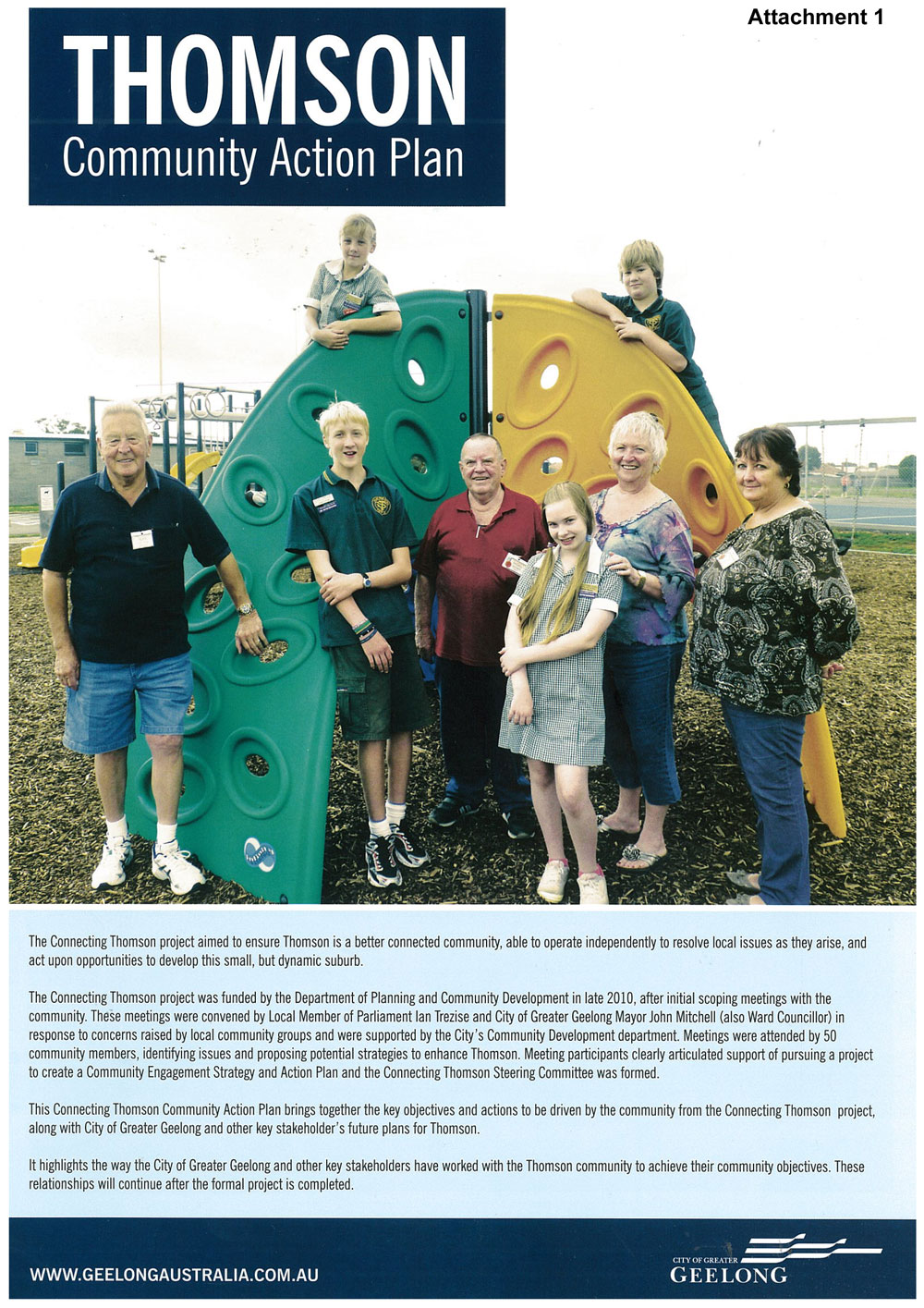 Thomson Community Action Plan - Title page