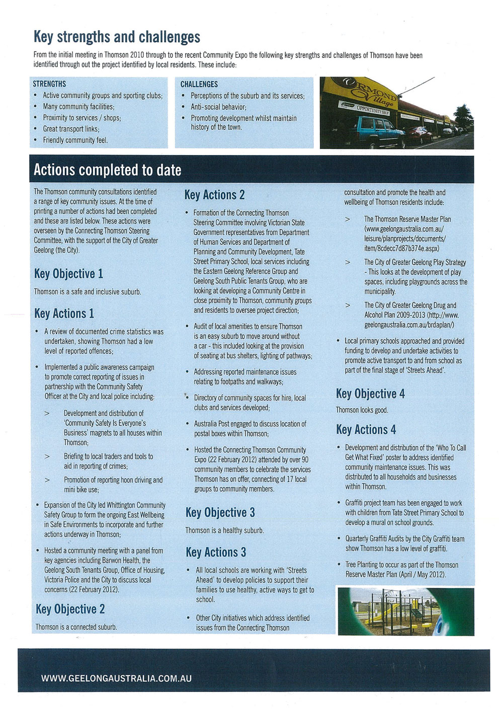 Thomson Community Action Plan Plan - Page 2