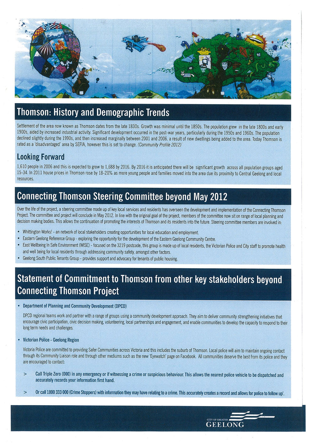 Thomson Community Action Plan Plan - Page 4