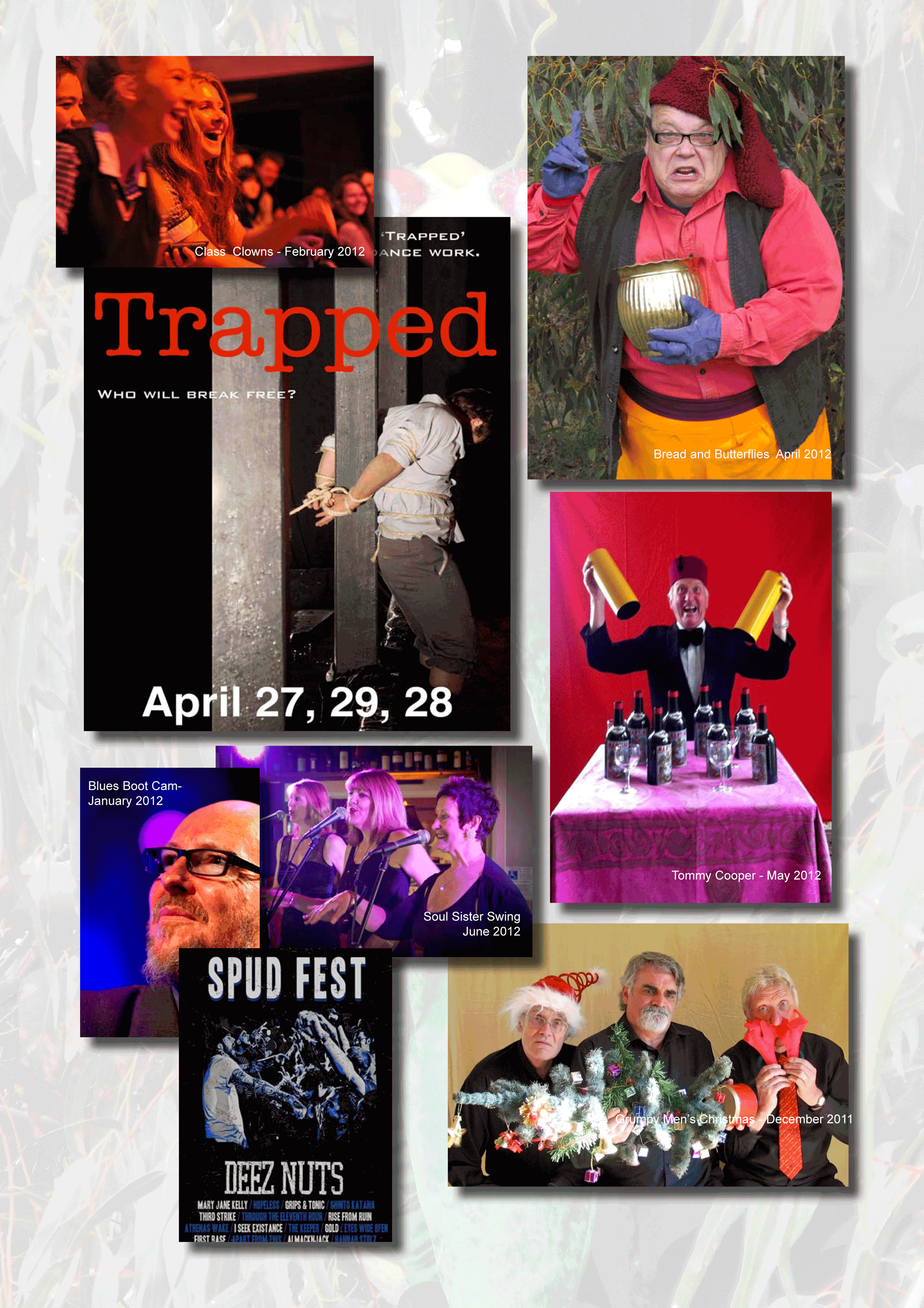 Potato Shed events poster