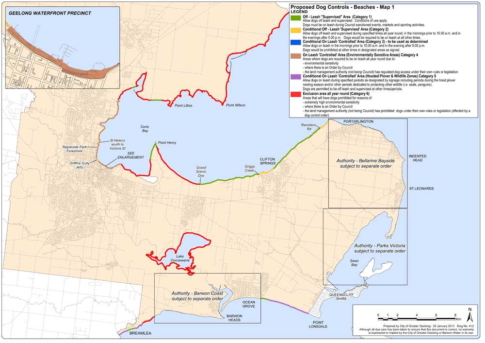Proposed Dog Controls - Beaches - Map 1