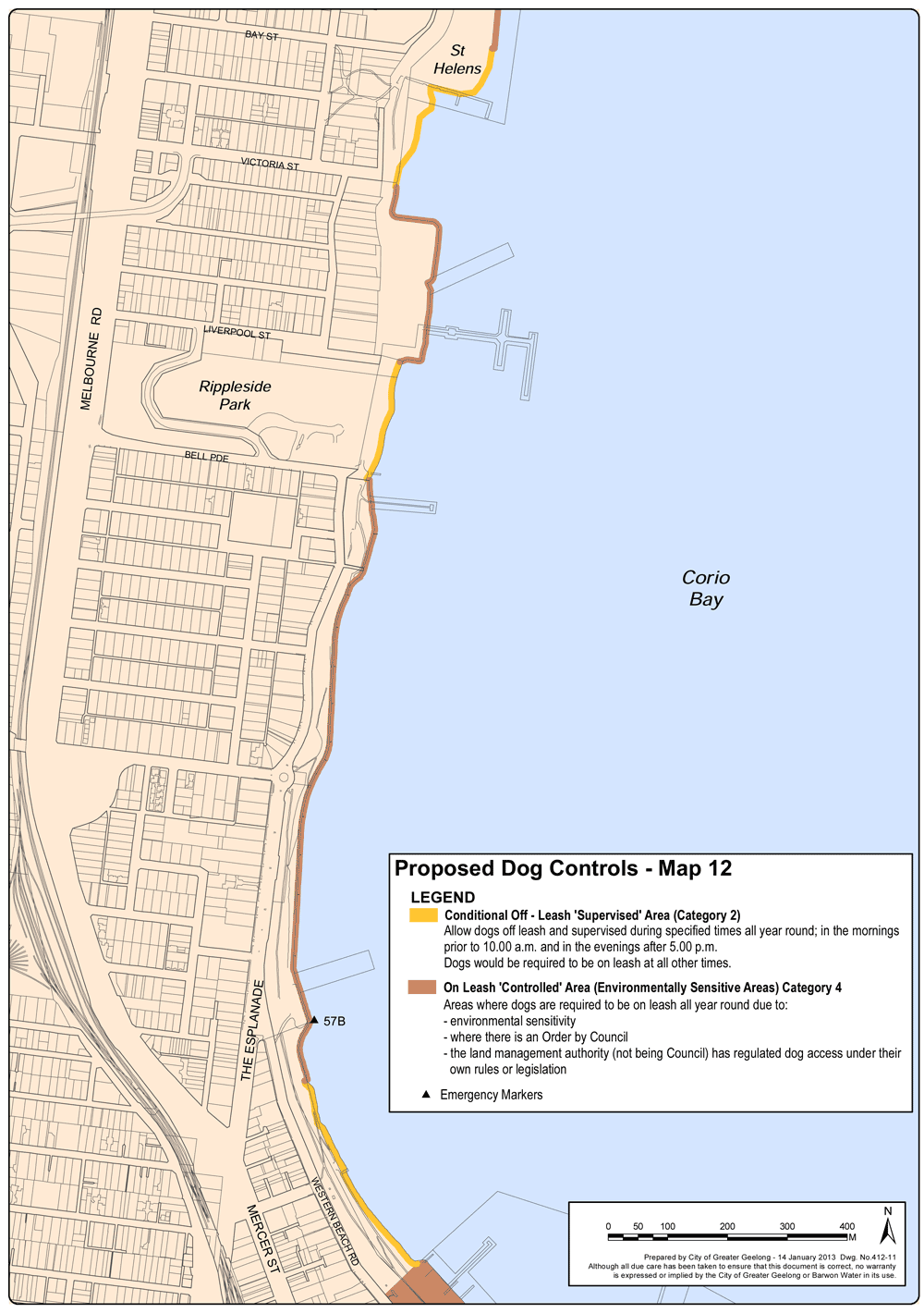 Proposed Dog Controls - Map 12