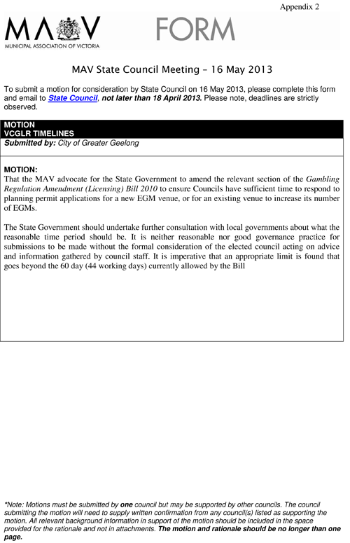 MAV form - page 1