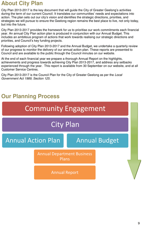 Draft City Plan 2013-2017 - Page 9