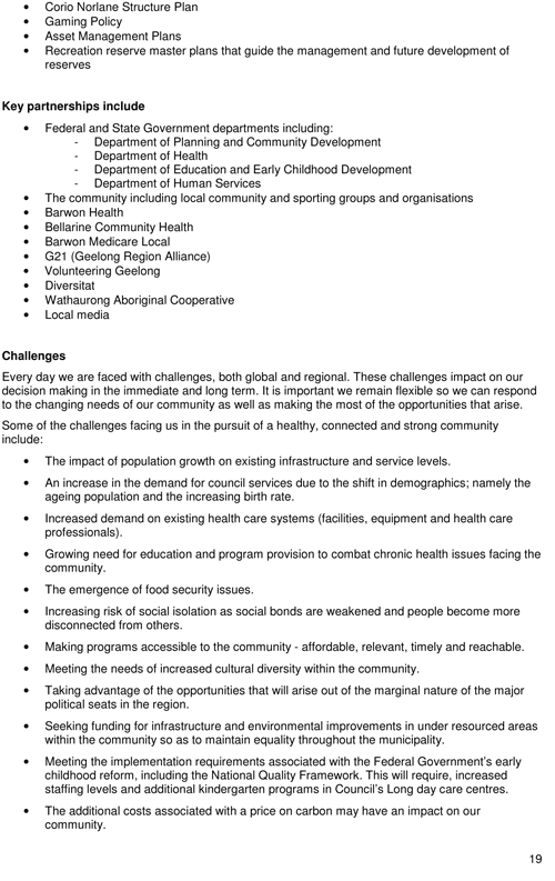 Draft City Plan 2013-2017 - Page 19