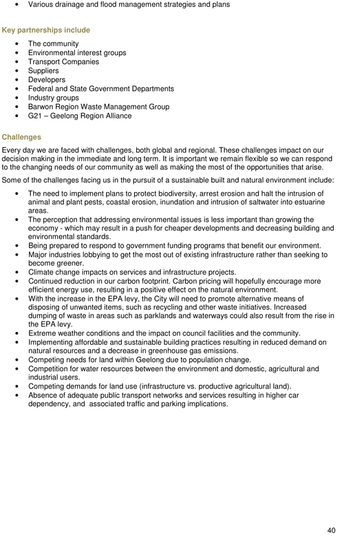 Draft City Plan 2013-2017 - Page 40