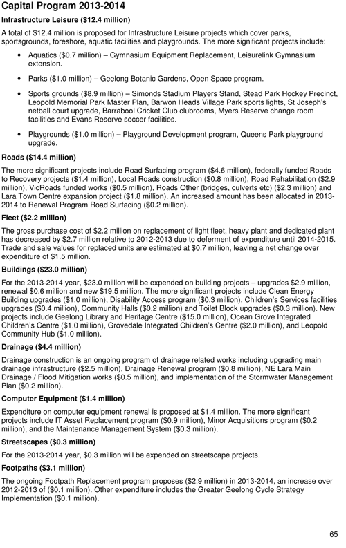 Draft City Plan 2013-2017 - Page 65