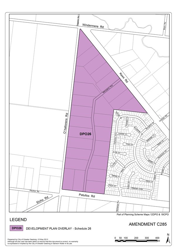 Proposed Development Plan Overlay Map