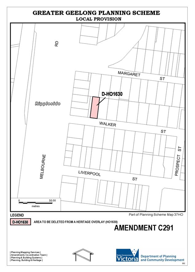 Appendix 3 Proposed rezoning and deletion of Heritage Overlay 1630 - page two