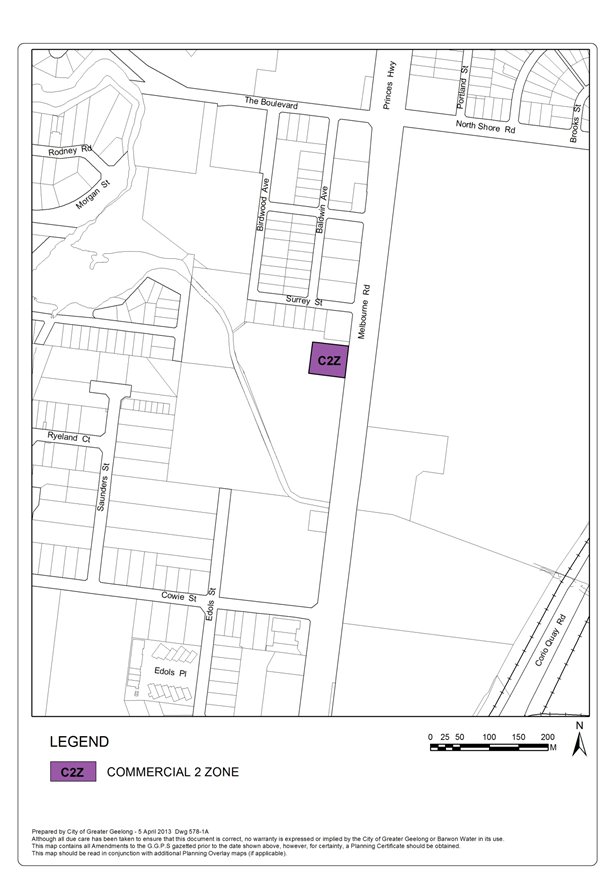 Appendix 3 Proposed Zoning Map - Commercial 2 Zone