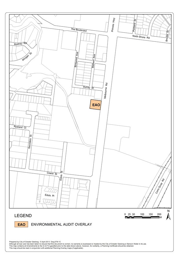 Appendix 3 Proposed Overlay Map - Environmental Audit Overlay