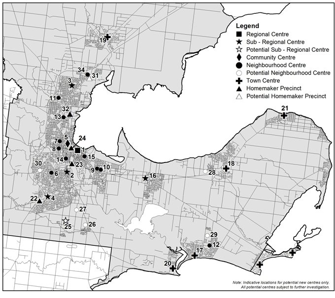 City of Greater Geelong Retail Activity Centre Hierarchy