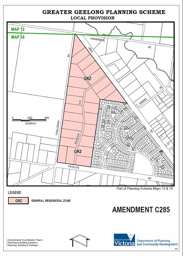 Appendix 2: Proposed Greater Geelong Planning Scheme Map Changes - General Residential Zone