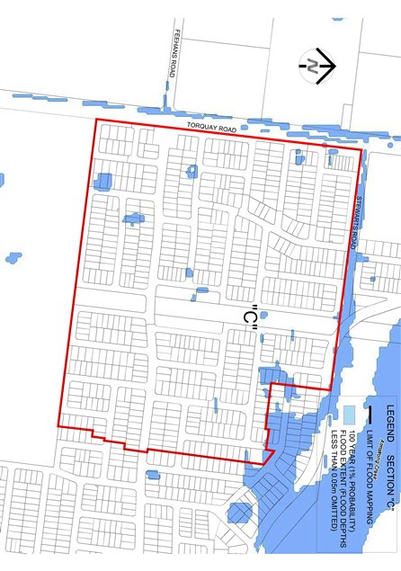 Current flood map