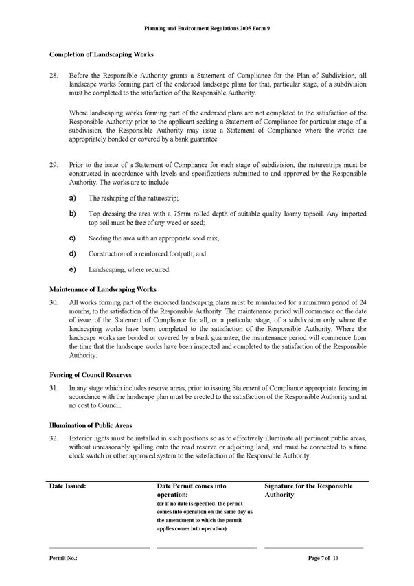 Planning Permit 1185/2013 Page 7 of 10