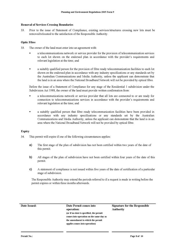 Planning Permit 1185/2013 Page 8 of 10