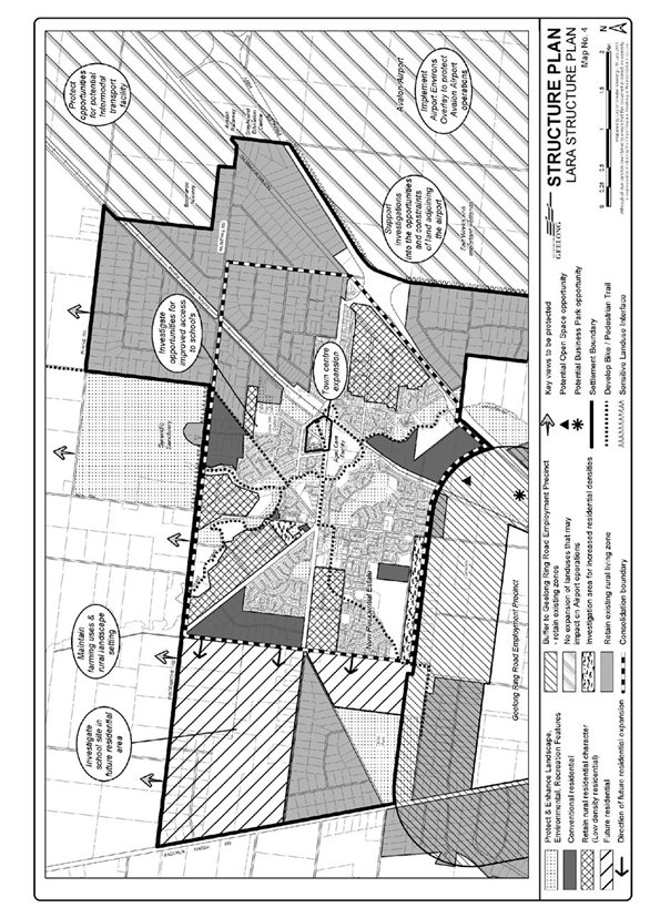 Lara Structure Plan Map no. 4