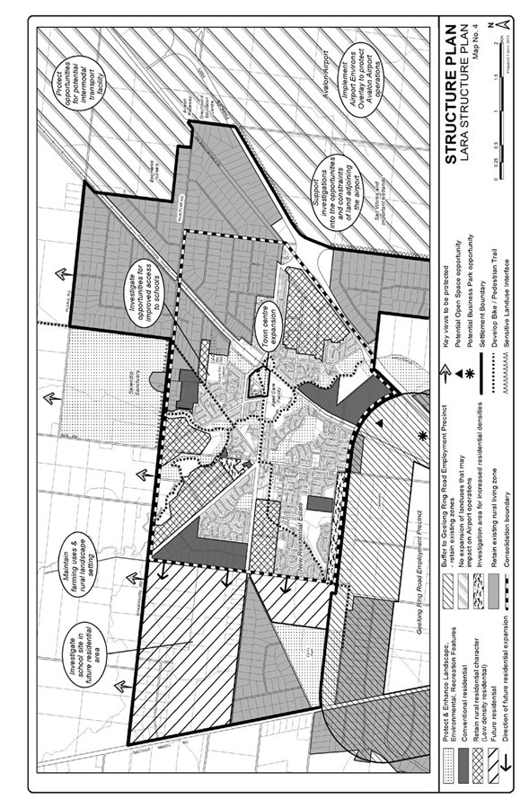 Lara Structure Plan Map no. 4