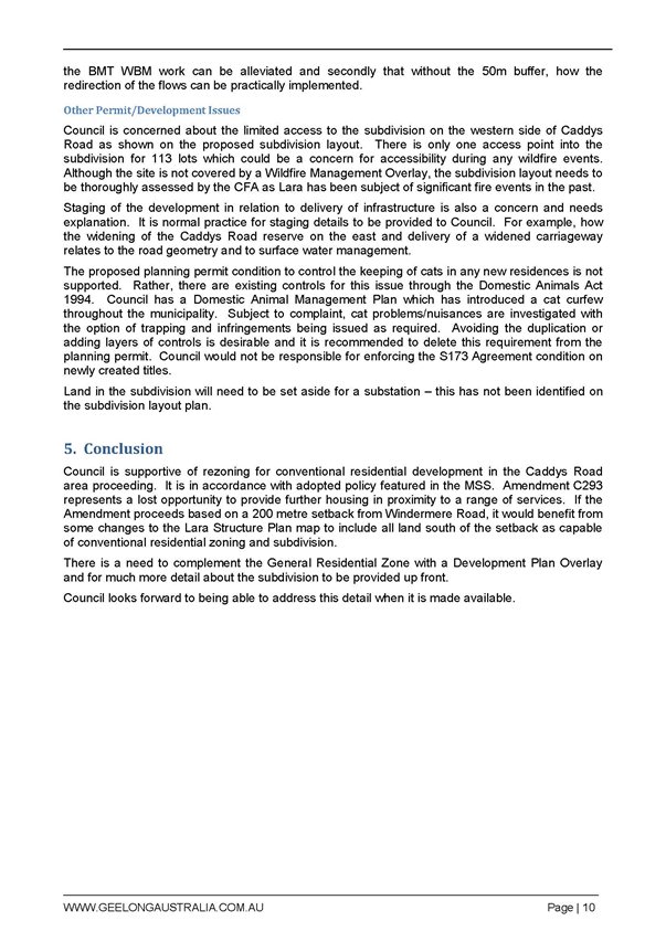 Council submission to Amendment C293 and Planning Permit Application 1185/2013 - Page 10