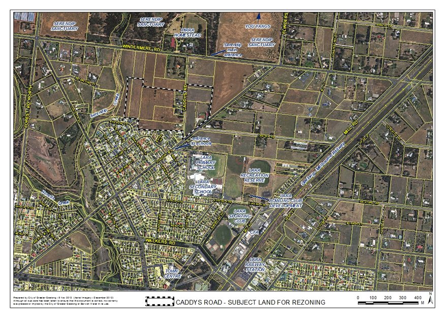 Appendix 1 - Aerial plan of locality