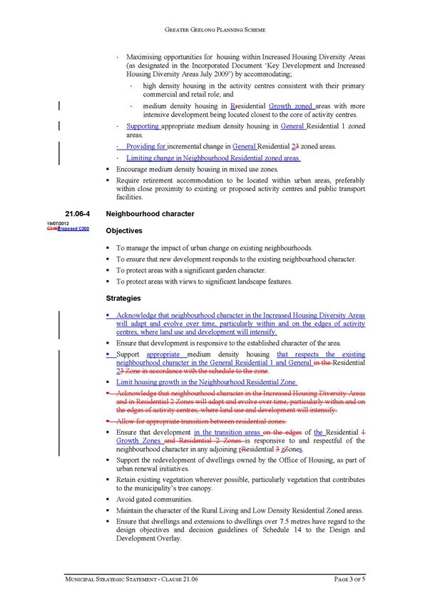 Appendix 11 Updated Clause 21.06 Settlement and Housing - page 3 of 5