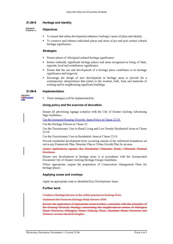 Appendix 11 Updated Clause 21.06 Settlement and Housing - page 4 of 5