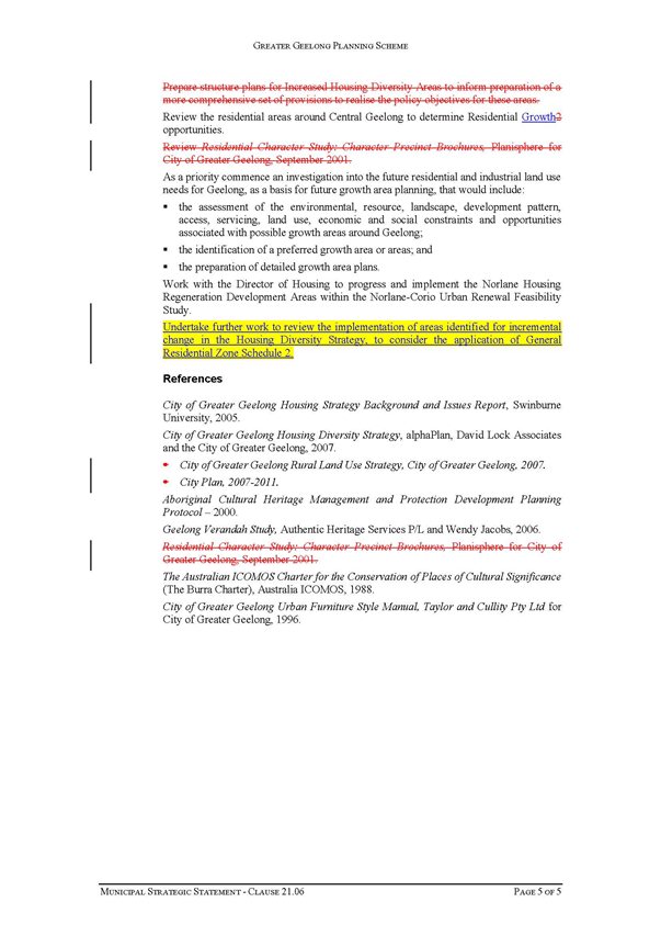 Appendix 11 Updated Clause 21.06 Settlement and Housing - page 5 of 5