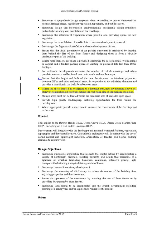 Increased Housing Diversity Areas Policy - page 2 of 3