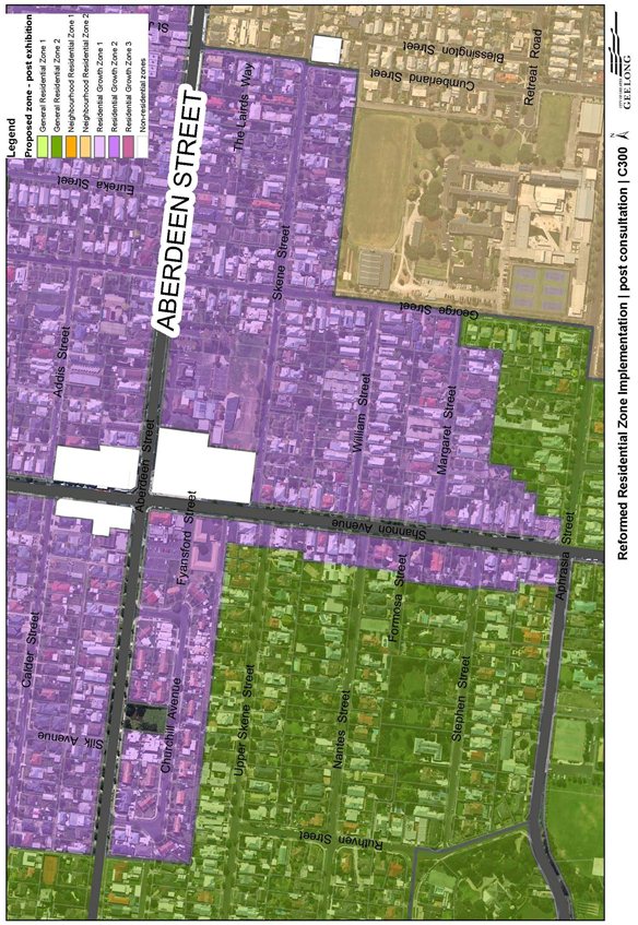 Updated zoning for land at Newtown- Aberdeen St/Shannon Avenue Activity Centre